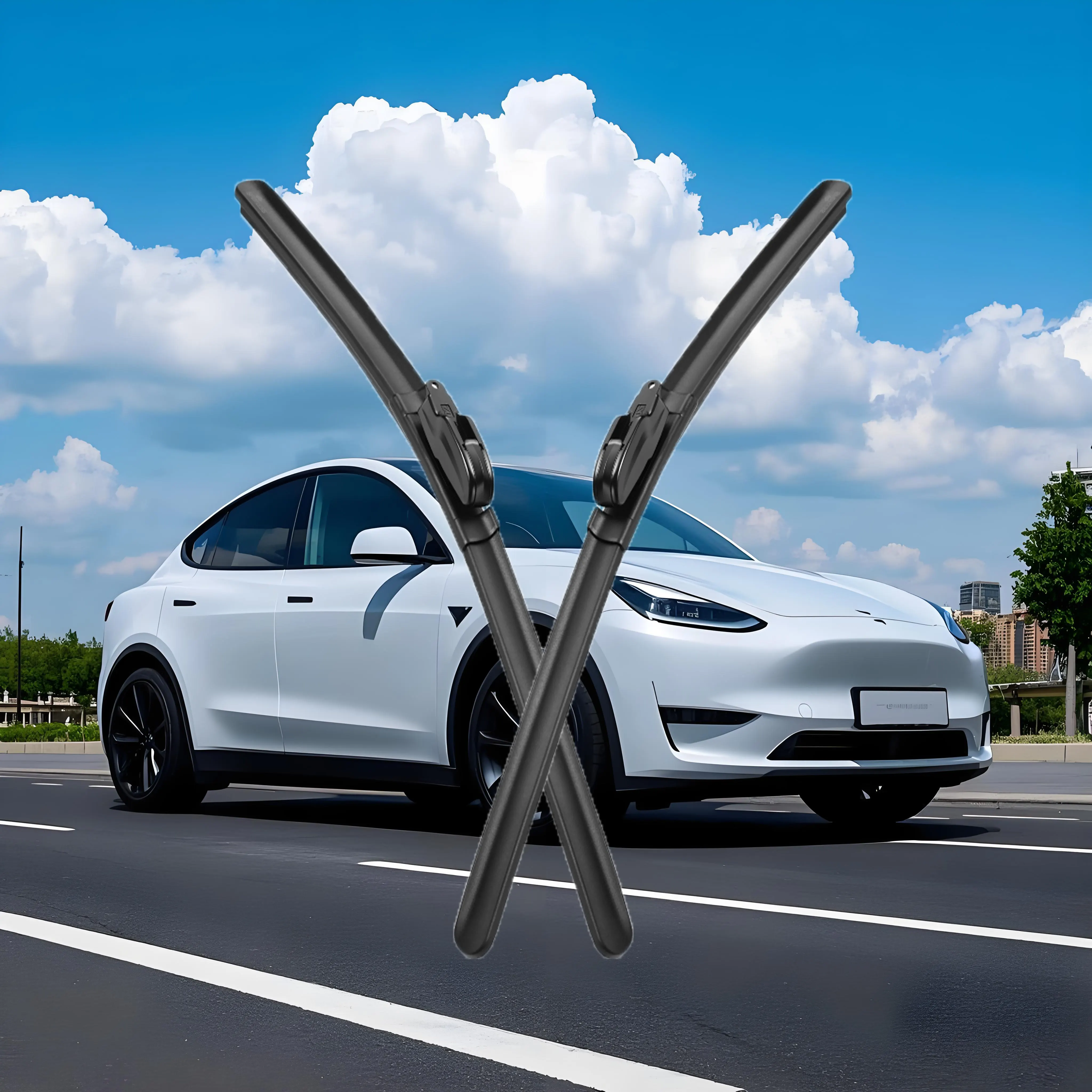 Как изменить лезвия Tesla Model Y Wiper?